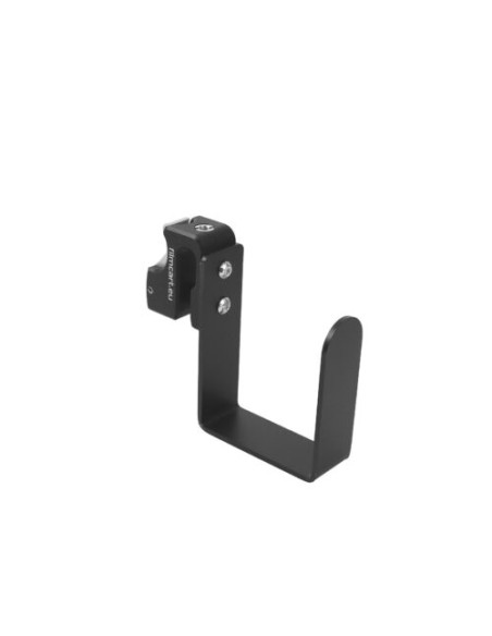 Filmcart - Steel Single medium flat black hook + Quick clamp with threaded hole and adapter 3/8" to 1/4"
