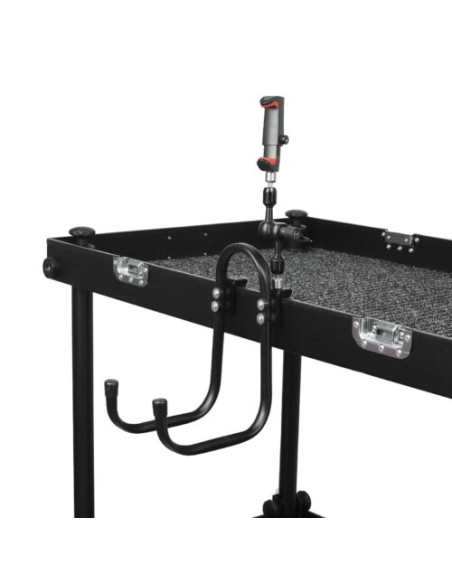 Filmcart - Crochet tubulaire double noir + 2 Quick Clamps filetés + adaptateurs 3/8″ vers 1/4″