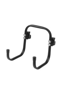 Filmcart - Steel Double black pipe hook (wider space) +2x Quick clamp with threaded hole and adapter 3/8" to 1/4"