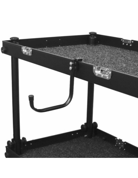 Filmcart - Crochet tubulaire simple noir + Quick Clamp fileté + adaptateur 3/8″ vers 1/4″