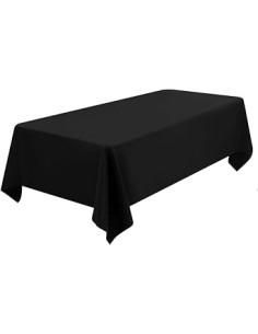 Nappe droite pour table 180 - noire