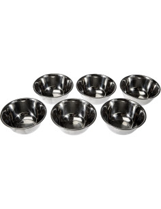 6 stainless steel small cups - Location Regie