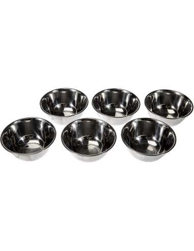 6 stainless steel small cups - Location Regie