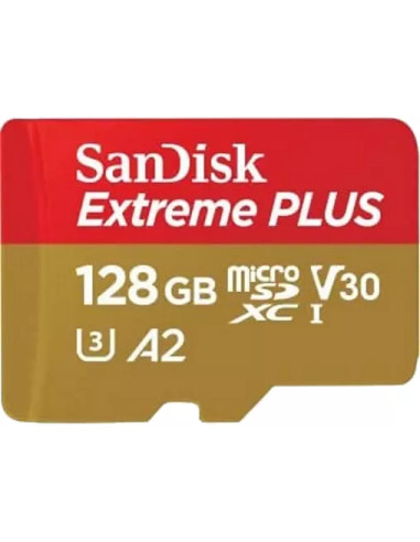 Carte memoire micro SDXC Extreme (avec Adaptateur) - UHS-I - 128Gb - 160 mb/S - SANDISK