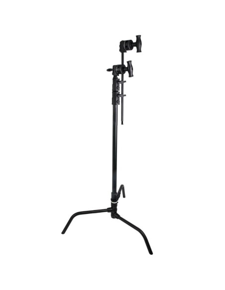 KUPO - KIT TREPIED C STAND 20" AVEC DEPORT DE 50cm ET ROTULE - NOIR - 3 SECTIONS - 93 A 172cm - CT20MKB