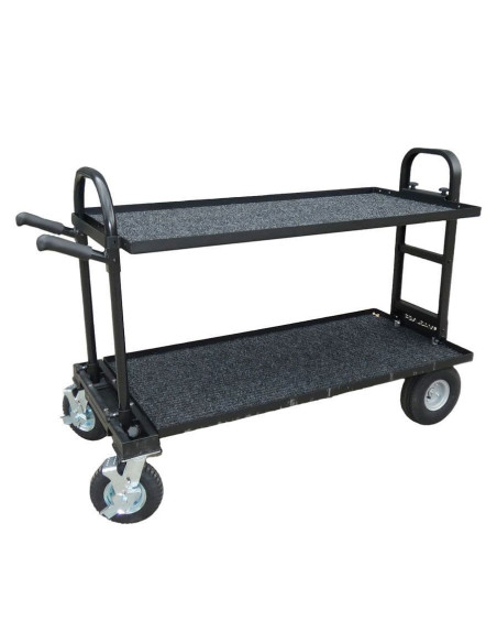 Magliner Senior Film Cart Noir – Chariot cinéma grande capacité pliable