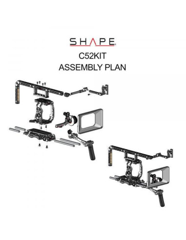SHAPE -  Kit de montage SHAPE pour Canon C500 MKII/C300 MKIII