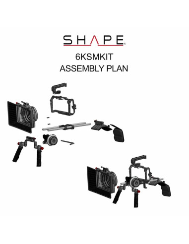 SHAPE - Shoulder Kit for Blackmagic Cinema Camera 6K/6K Pro/6K G2
