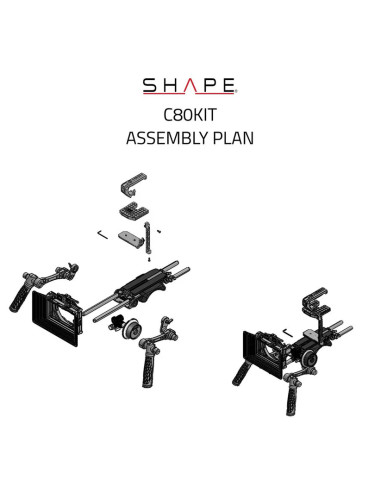 SHAPE - Shoulder Rig Kit with Matte Box and Follow Focus for Canon EOS C80