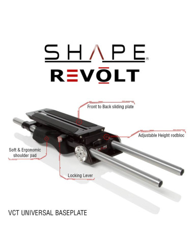 SHAPE - VCT Universal Baseplate with ARRI handles