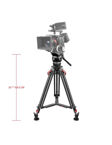 SHAPE - Focus 18 Fluid Head with Red Lock Tripod