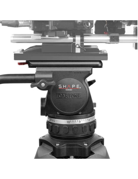 SHAPE - Focus 18 Fluid Head with Red Lock Tripod