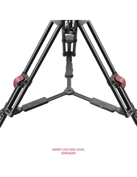 SHAPE - Focus 12 Fluid Head with Red Lock Tripod