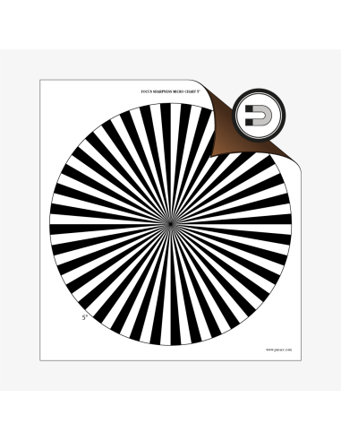 Magnetic MICRO Focus Sharpness Chart 5° - P.A.T.