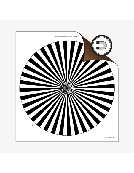 Magnetic MICRO Focus Sharpness Chart 5° - P.A.T.