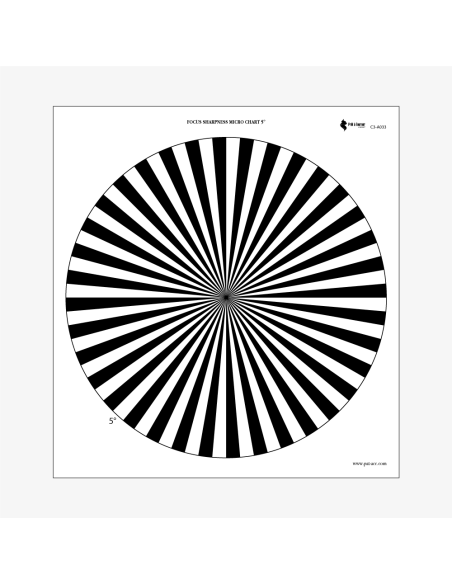 P.A.T.- BACKLITE MICRO Focus Sharpness chart 5°