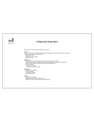 3-Level Gray Scale Chart - P.A.T.