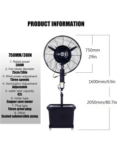 Breakline mist fan - Location Regie 2