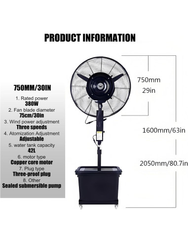 Breakline mist fan - Location Regie