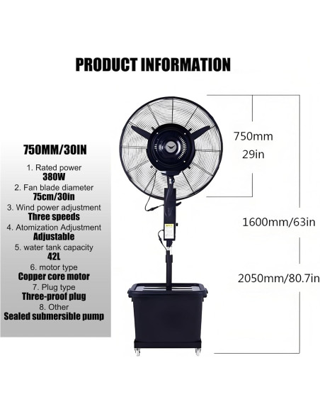Breakline mist fan - Location Regie
