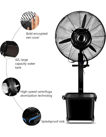 Breakline mist fan - Location Regie