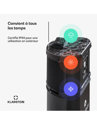 Infrared column electric heater 2kw - Location Regie