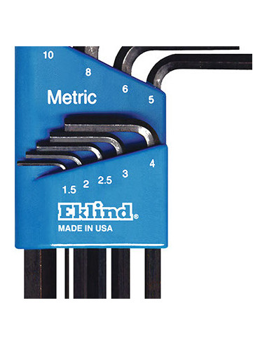 EKLIND 10509 Metric Short Hex Key Set – 9 pcs