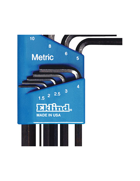 EKLIND 10509 Metric Short Hex Key Set – 9 pcs