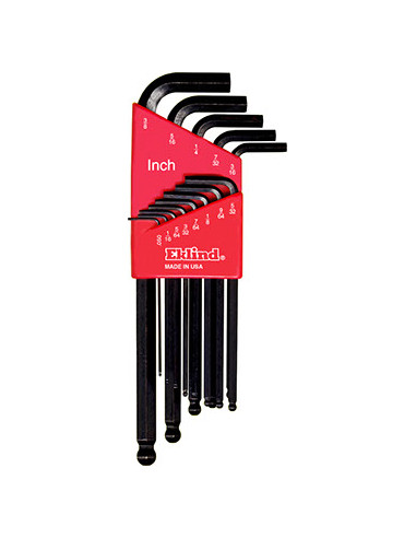 EKLIND 13213 Long Ball-End Hex Key Set – Imperial – 13 pcs