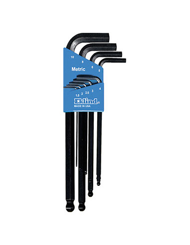 EKLIND 13609 Metric Long Ball-End Hex Key Set – 9 pcs
