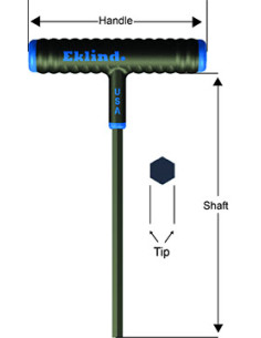 EKLIND 64640 Power-T™ 4 mm Long T-Handle Hex Key 2