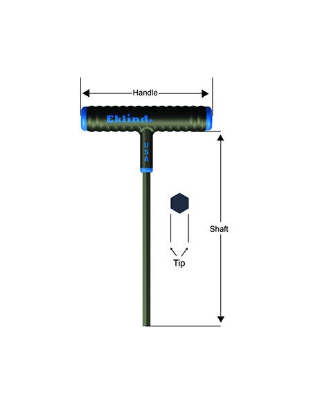 EKLIND 64640 Power-T™ 4 mm Long T-Handle Hex Key
