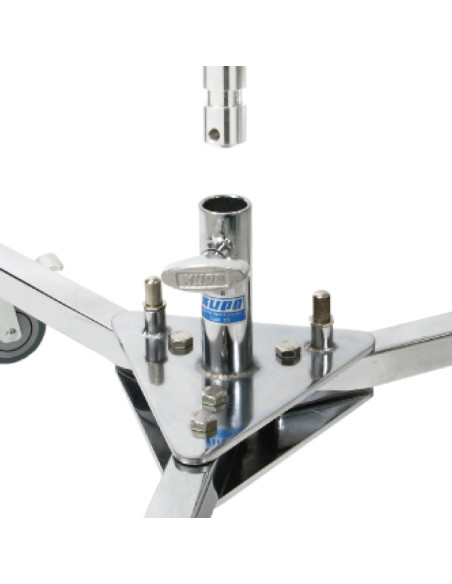 Pied base pliable à roulettes 28mm KUPO