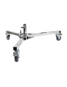 KUPO Folding Base with Wheels 28mm - Chrome Steel