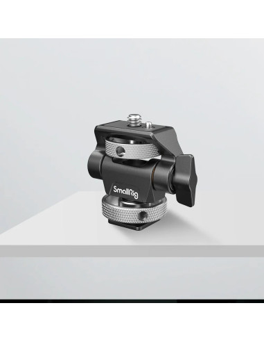 Swivel and Tilt Adjustable Monitor Mount with Cold Shoe