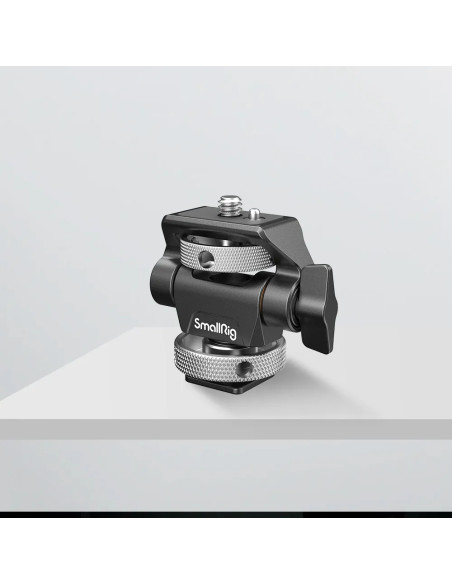 Swivel and Tilt Adjustable Monitor Mount with Cold Shoe