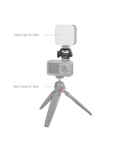 Swivel and Tilt Adjustable Monitor Mount with Cold Shoe