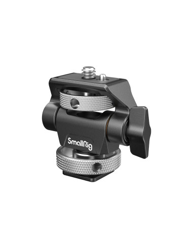 Swivel and Tilt Adjustable Monitor Mount with Cold Shoe