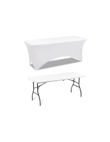 Nappe droite pour table 180 - blanche