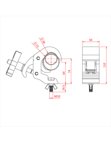 Clamp Quick Trigger DOUGHTY T58205