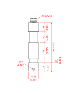 DOUGHTY 28 mm M10 TV Spigot 2