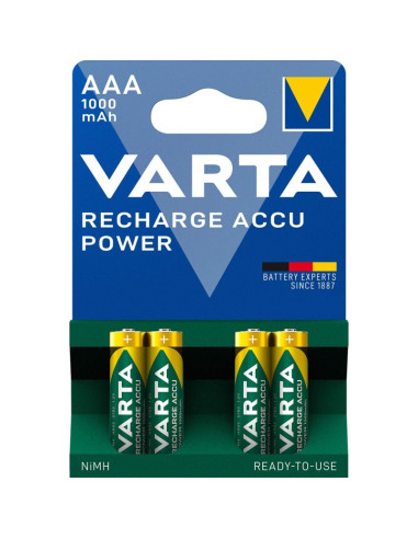 VARTA AAA Rechargeable Batteries 1000 mAh (4-Pack)