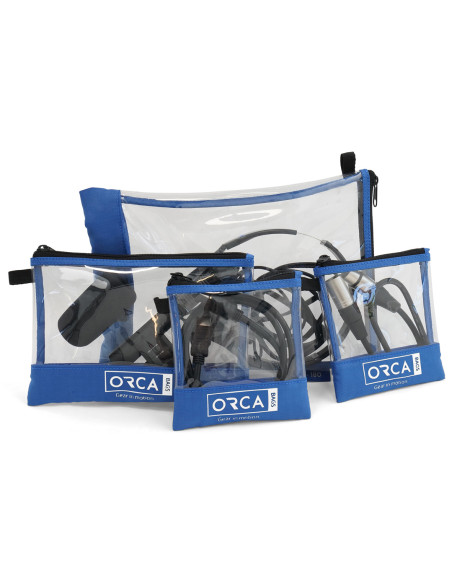ORCA OR-180 Transparent Accessories Pouches Kit