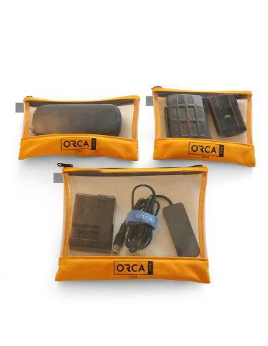 ORCA OR-599 Kit pochettes accessoires transparentes