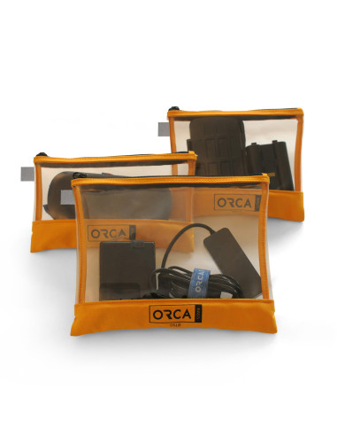 ORCA OR-599 Transparent Accessories Pouch Set