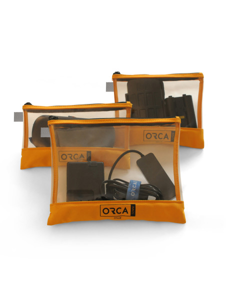 ORCA OR-599 Transparent Accessories Pouch Set
