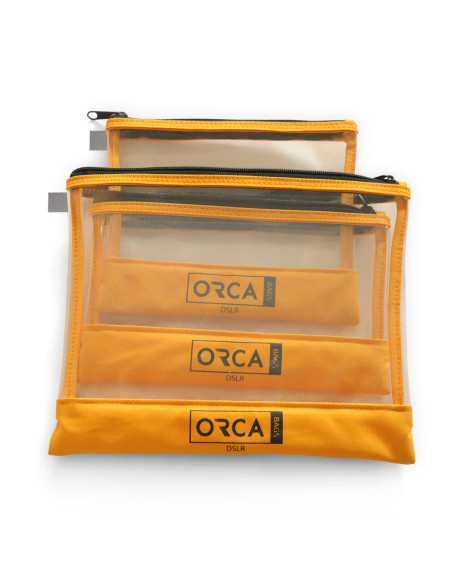 ORCA OR-599 Kit pochettes accessoires transparentes