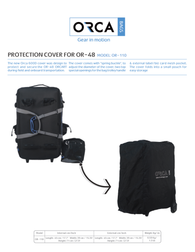 ORCA OR-110 OR-48 Protective Cover