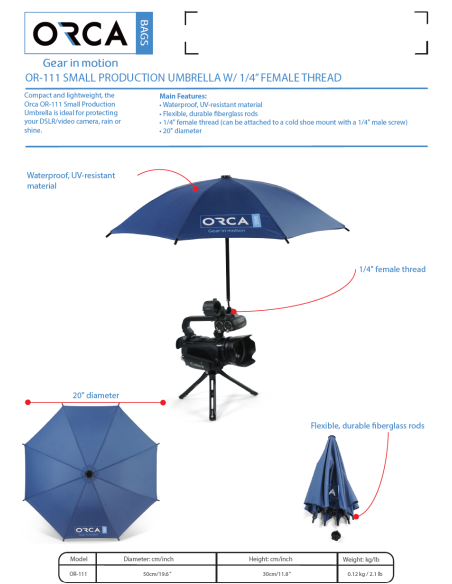 ORCA OR-111 Small Production Umbrella