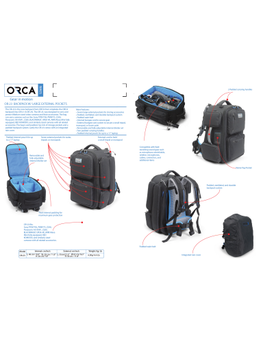 ORCA OR-23 Medium Video Backpack